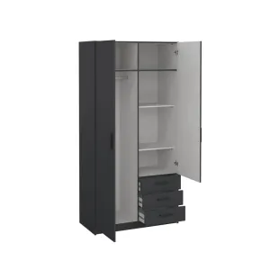 KIT ARMADIO SPRINT 2A+3C  98X50X200 GRIGIO