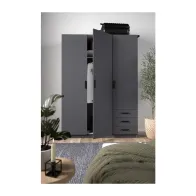 KIT ARMADIO SPRINT 3A+3C 147X50X200 GRIGIO