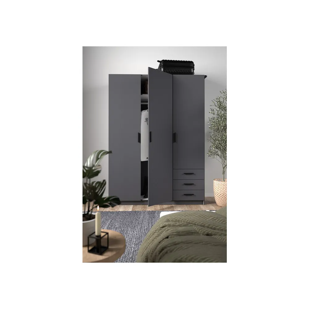 KIT ARMADIO SPRINT 3A+3C 147X50X200 GRIGIO KIT ARMADIO SPRINT 3A+3C 147X50X200 GRIGIO