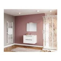 MOBILE BAGNO IBIZA 80 SOSPESO 2 CASSETTI BIANCO