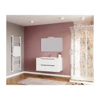 MOBILE BAGNO IBIZA 100 SOSPESO 2 CASSETTI BIANCO