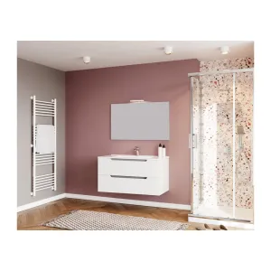 MOBILE BAGNO IBIZA 100 SOSPESO 2 CASSETTI BIANCO