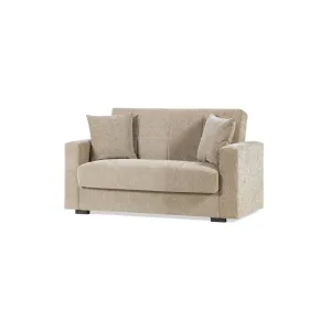 DIVANO 2 POSTI C/CASSETTONE NORA LUMOS BEIGE