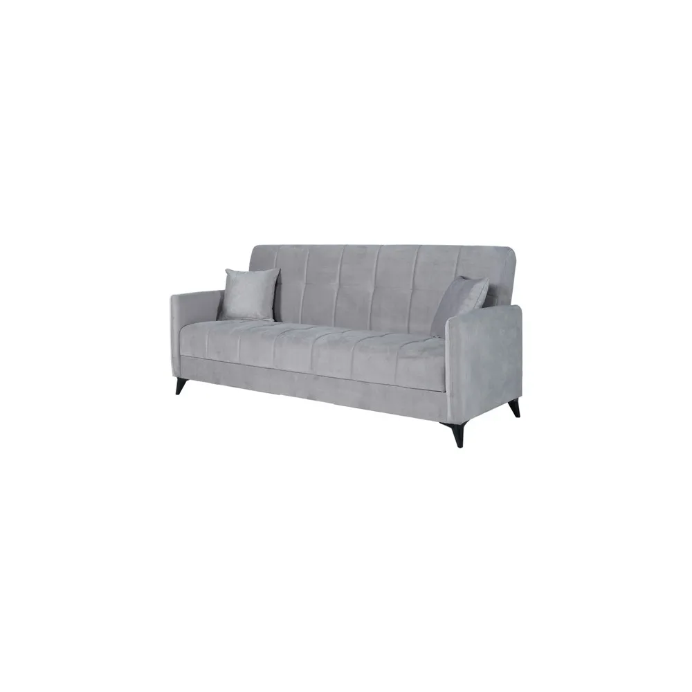 DIVANO PRONTO LETTO SANTI 3P BACOS GRIGIO