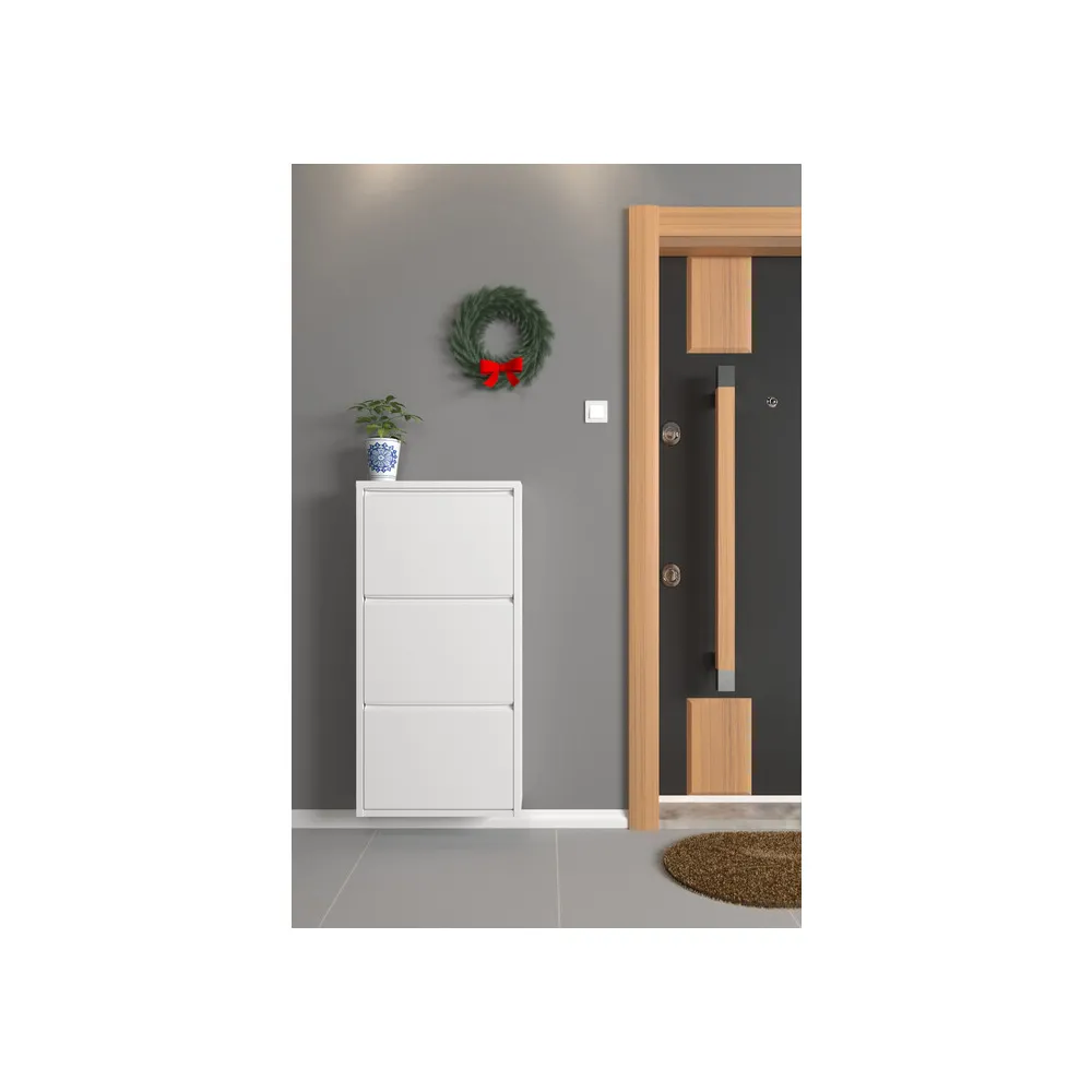 SCARPIERA 3A METALLO CM 50X15X104 BIANCO
