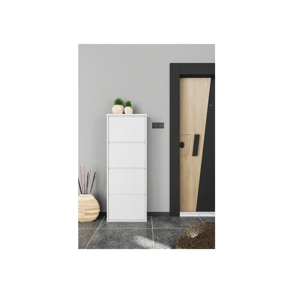 SCARPIERA 4A METALLO CM 50X15X138 BIANCO