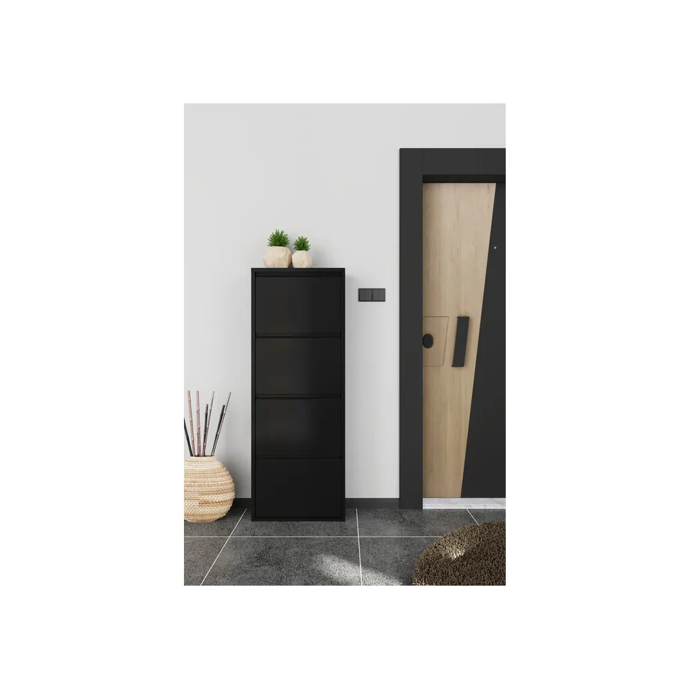 SCARPIERA 4A METALLO CM 50X15X138 NERO
