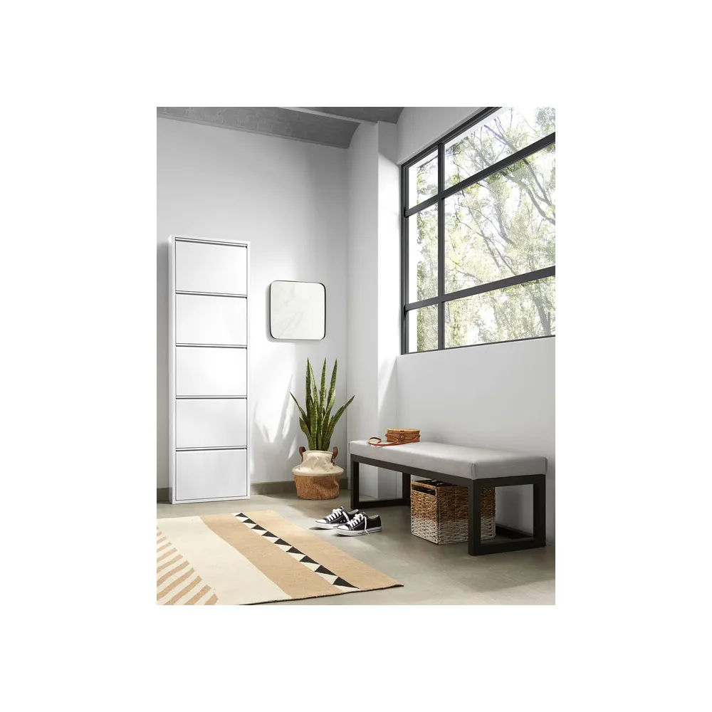 SCARPIERA 5A METALLO CM 50X15X172 BIANCO