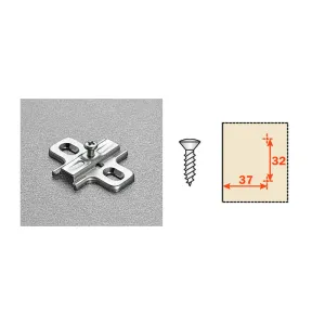 SALICE BASETTA FISSA P/CERNIERE B2V3H39  H 3 (50
