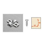 SALICE BASETTA FISSA P/CERNIERE B2V3H69  H 6 (50