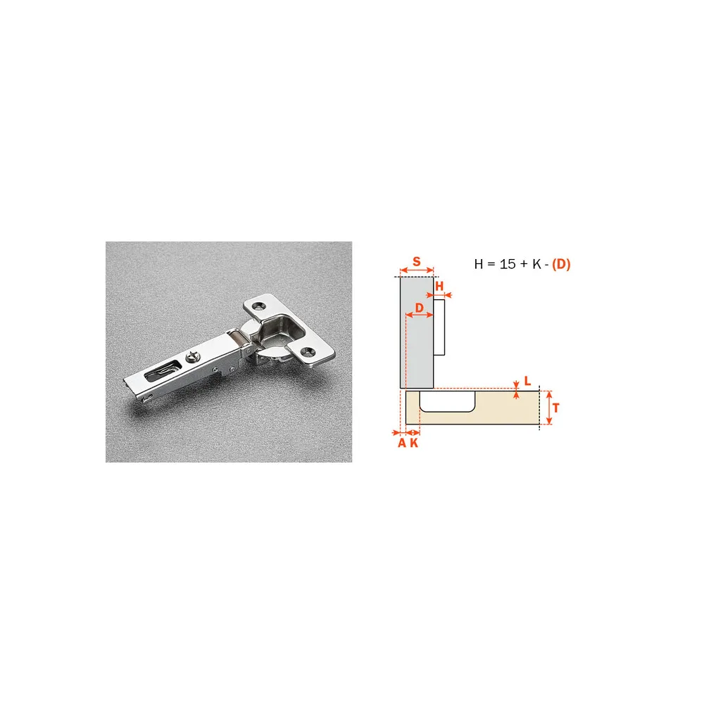 SALICE CERNIERA C2A6A99 F35 COLLO BASSO 0 110 GRADI (50 SALICE CERNIERA C2A6A99 F35 COLLO BASSO 0 110 GRADI (50