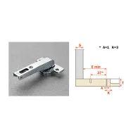 SALICE CERNIERA CONTROCOL C2ABN99AC LUNGA 94 GRADI (25