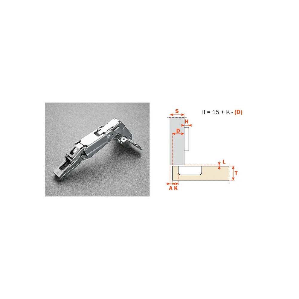 SALICE CERNIERA P/MOBILI C2AFA99 COLLO 0 165 GRADI (50 SALICE CERNIERA P/MOBILI C2AFA99 COLLO 0 165 GRADI (50