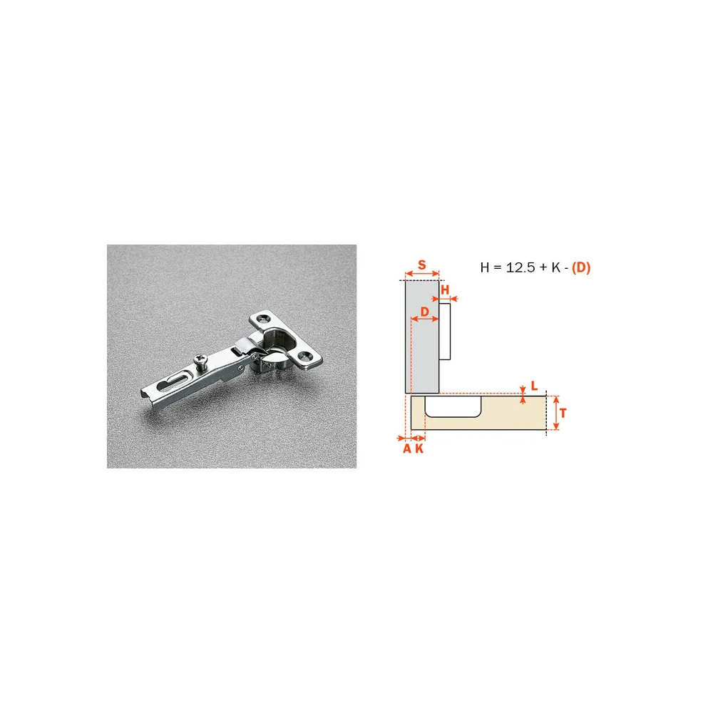 SALICE CERNIERA MINI C6A7C99 COLLO BASSO 0 94 GRADI (25 SALICE CERNIERA MINI C6A7C99 COLLO BASSO 0 94 GRADI (25