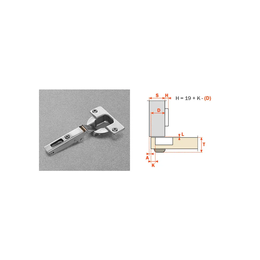 SALICE CERNIERA AUTOMATICA CNA7A99 COLLO 0 94 GRADI (50 SALICE CERNIERA AUTOMATICA CNA7A99 COLLO 0 94 GRADI (50