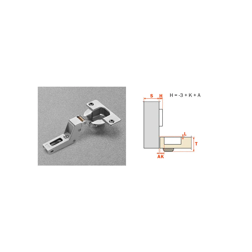 SALICE CERNIERA AUTOMATICA CNA7P99 COLLO 22 94 GRADI (25 SALICE CERNIERA AUTOMATICA CNA7P99 COLLO 22 94 GRADI (25