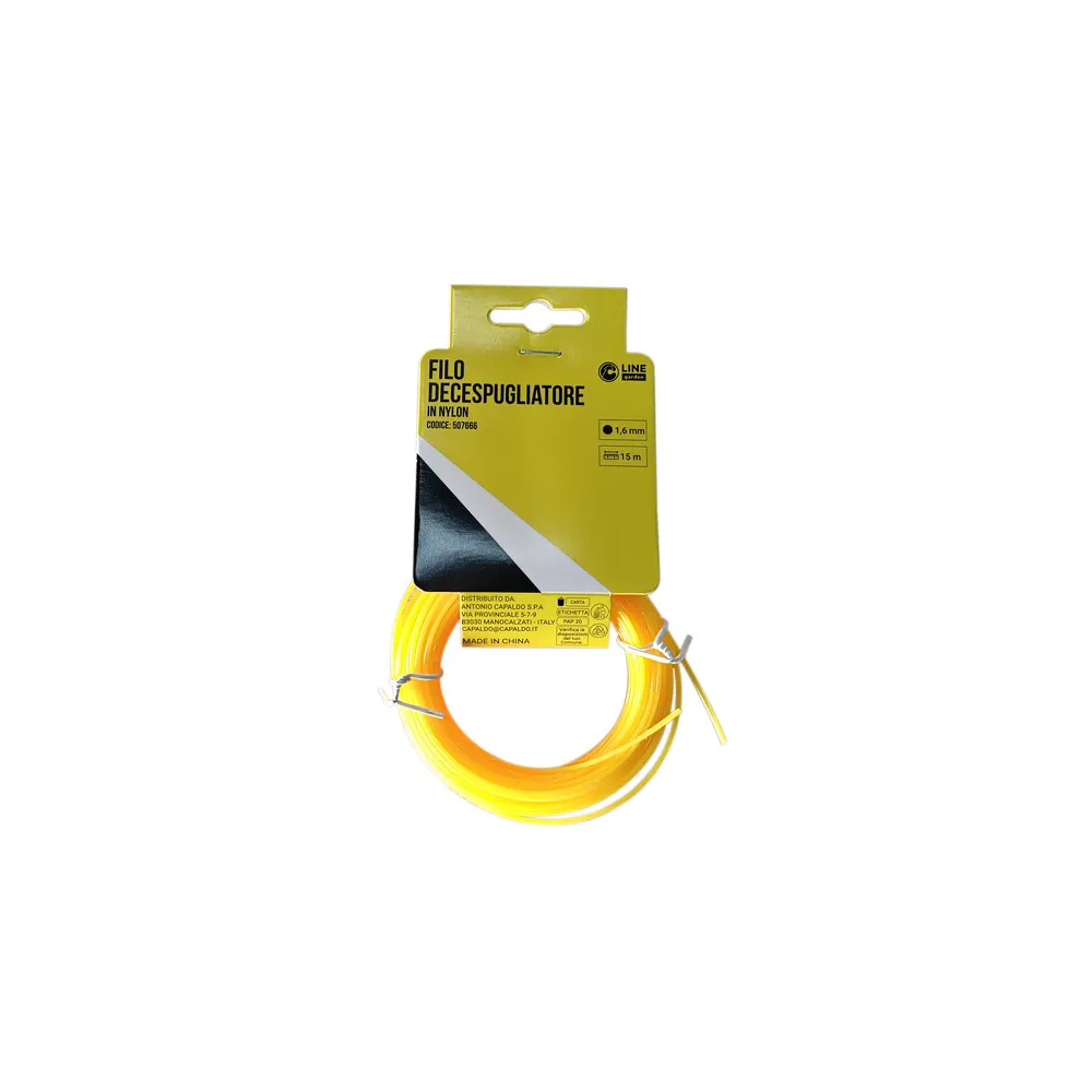 C FILO DECESPUGLIATORE TONDO YELLOW-R MM1.6X15MT
