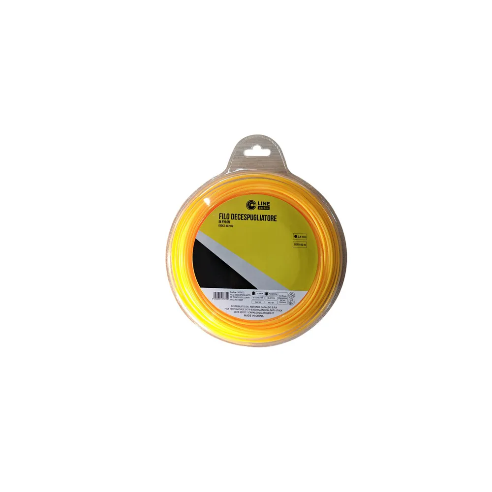 C FILO DECESPUGLIATORE TONDO YELLOW-R MM2.4X100MT C FILO DECESPUGLIATORE TONDO YELLOW-R MM2.4X100MT