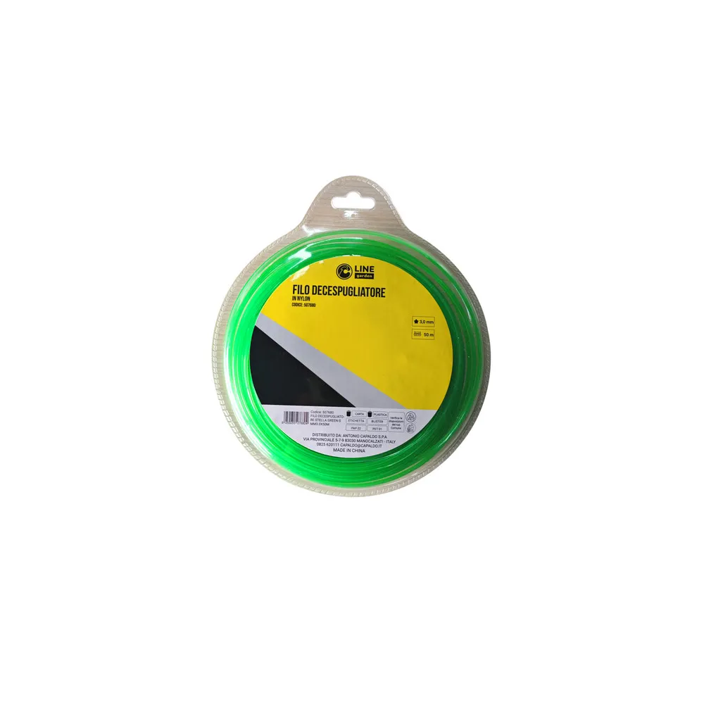 C FILO DECESPUGLIATORE STELLA GREEN-S MM3.0X50MT C FILO DECESPUGLIATORE STELLA GREEN-S MM3.0X50MT
