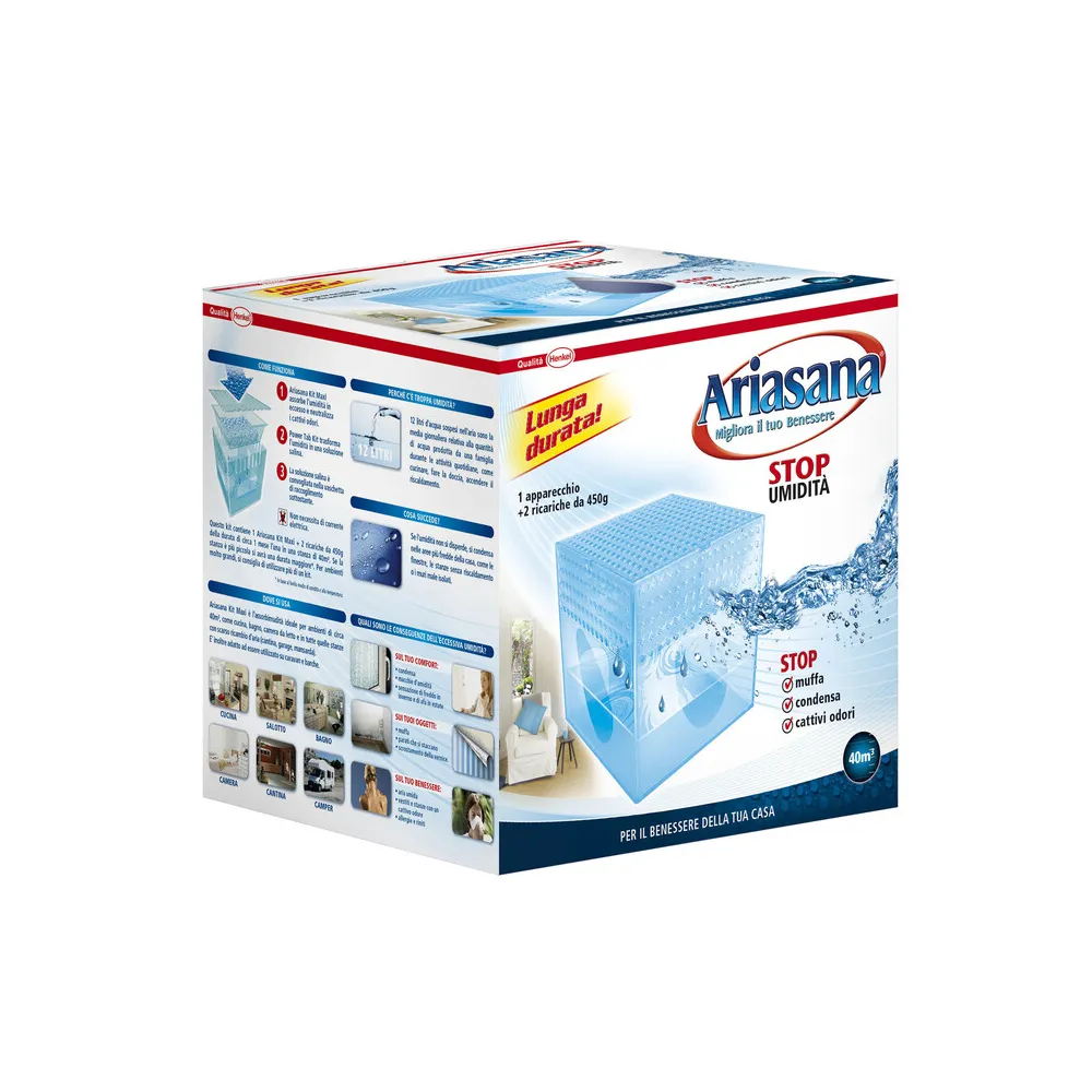 ARIASANA ASSORBIUMIDITA VASCHETTA + 2 RIC 450 G (6 ARIASANA ASSORBIUMIDITA VASCHETTA + 2 RIC 450 G (6