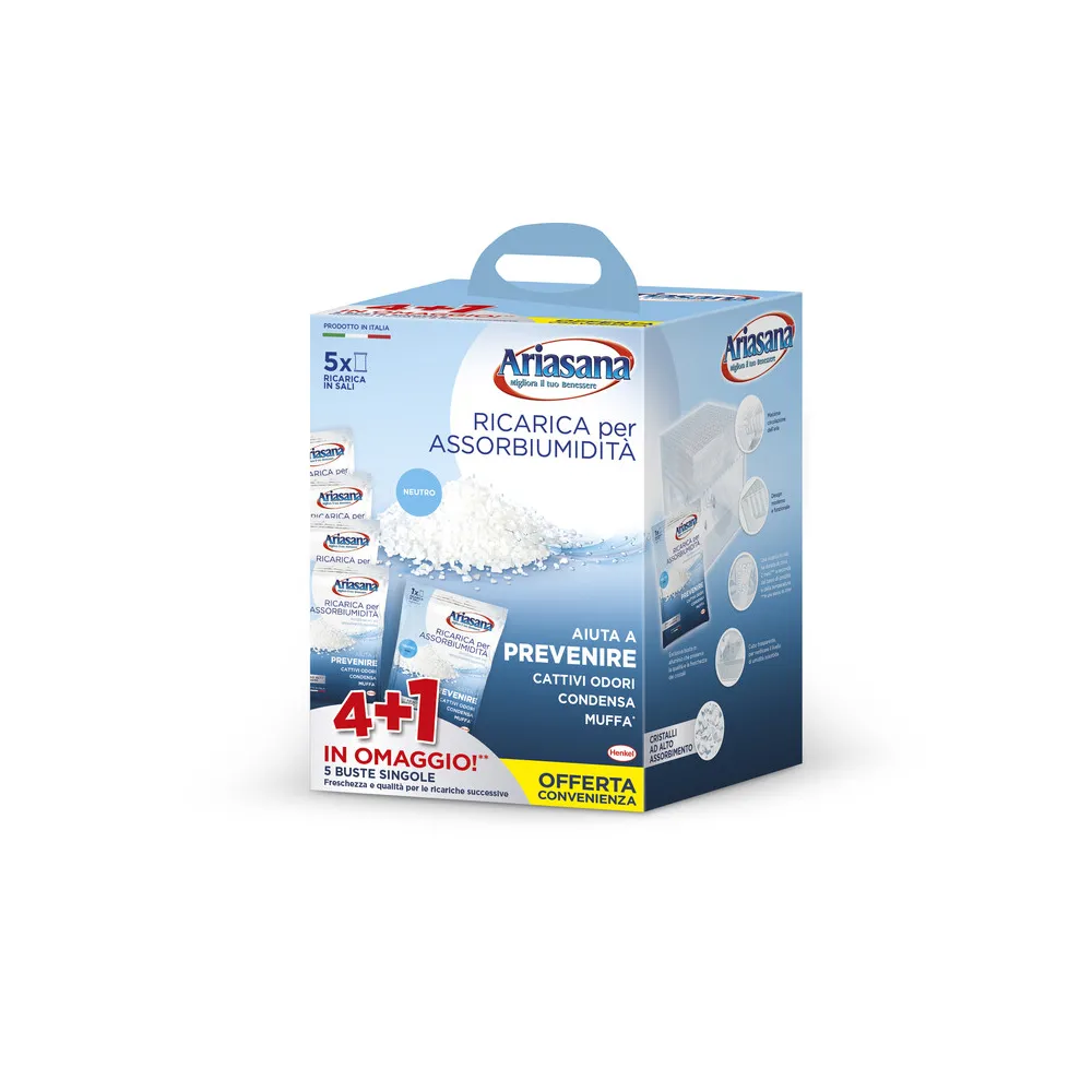 ARIASANA RICARICA IN SALI NEUTRI 5 BUSTE DA 450 G (6 ARIASANA RICARICA IN SALI NEUTRI 5 BUSTE DA 450 G (6