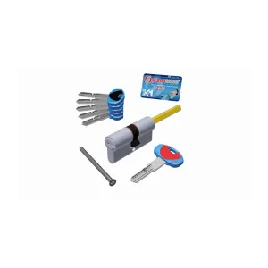 SECUREMME CILINDRO K1 5CH+1C 30+30 CROMO SAT POMOLO