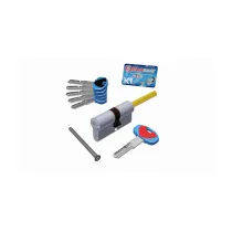 SECUREMME CILINDRO K1 5CH+1C 30+50 CROMO SAT POMOLO