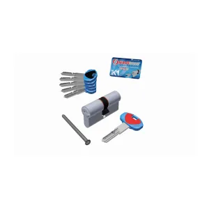 SECUREMME CILINDRO K1 5CH+1C 50+50 CROMO SAT