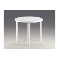 TAVOLO BARBADOS TONDO D. 88 CM BIANCO