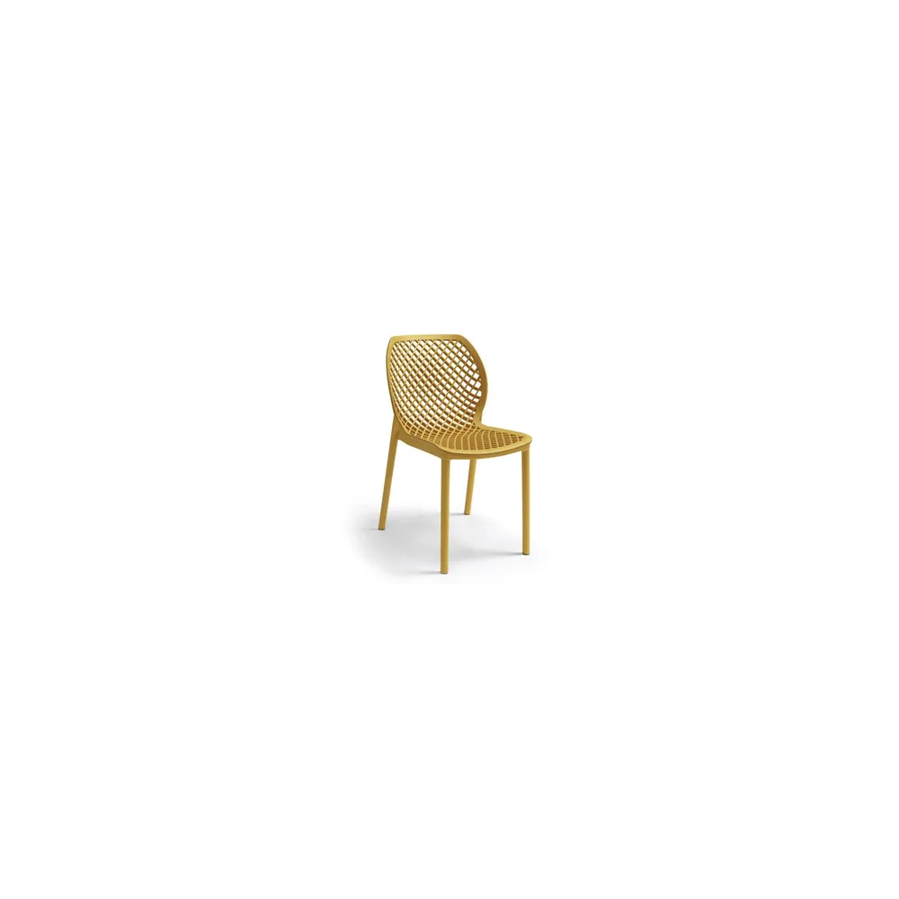 SEDIA ARIA IMPILABILE CM 47X60X82 H SENAPE SEDIA ARIA IMPILABILE CM 47X60X82 H SENAPE
