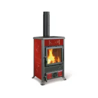 STUFA LEGNA 9.0 KW ROSSELLA R1 5.0 CERAMICA LIBERTY BORDEAUX