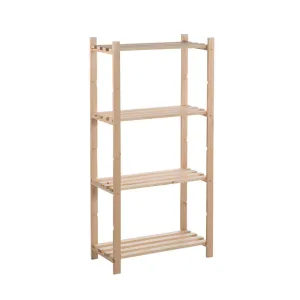 SCAFFALE IN PINO BASICO 4 RIPIANI CM 65X30X131 H