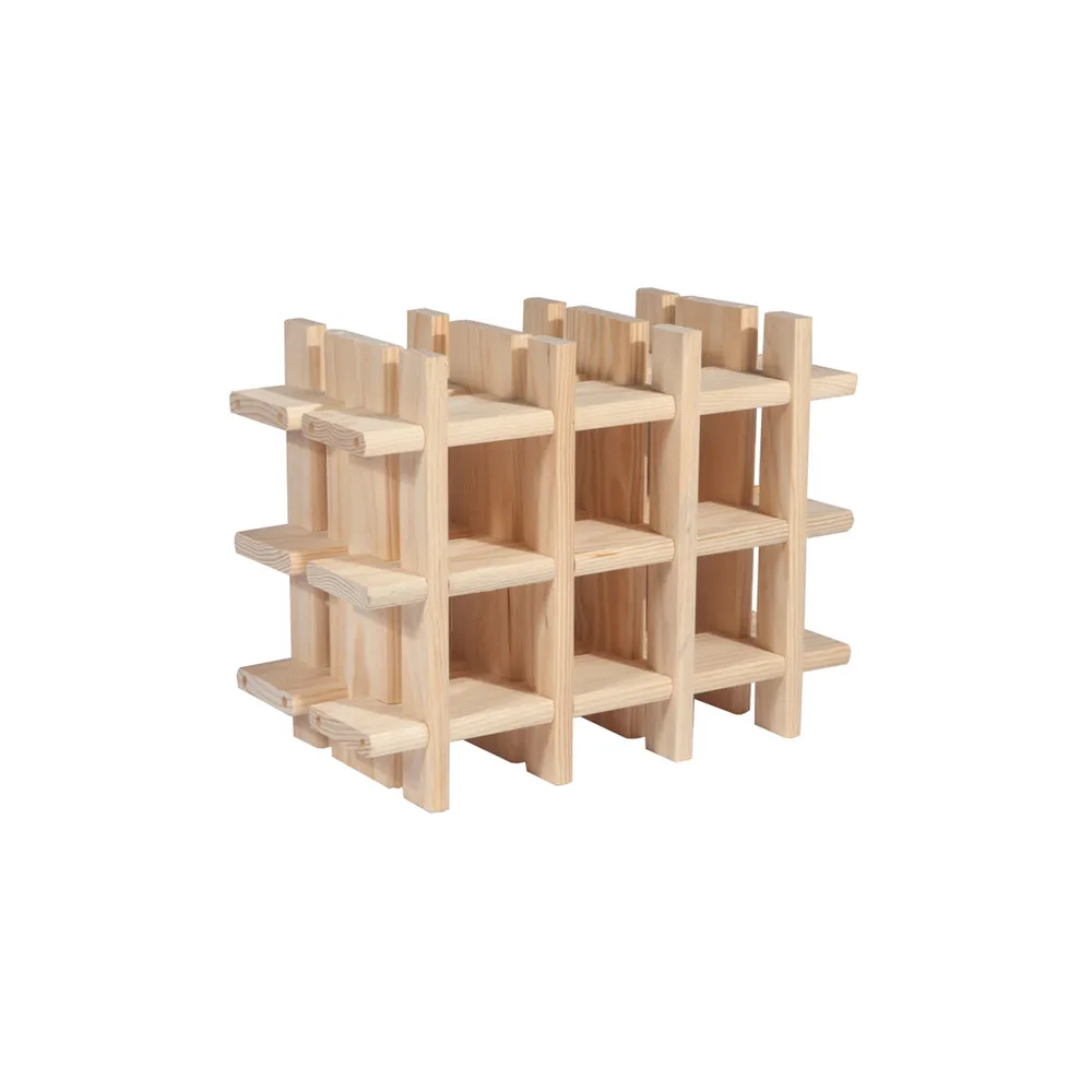 PORTABOTTIGLIE MOD. RIOJA PINO 9P CM 43X22X32 PORTABOTTIGLIE MOD. RIOJA PINO 9P CM 43X22X32