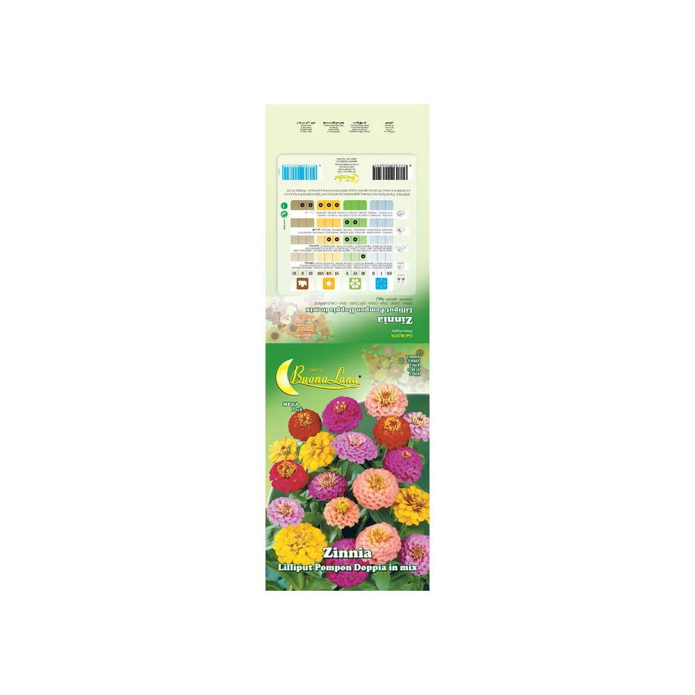 SEMI GARDEN ZINNIA LILLIPUT (10