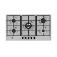 PIANO COTTURA INOX STAYLUX GAS 90CM GRIGLIA GHISA