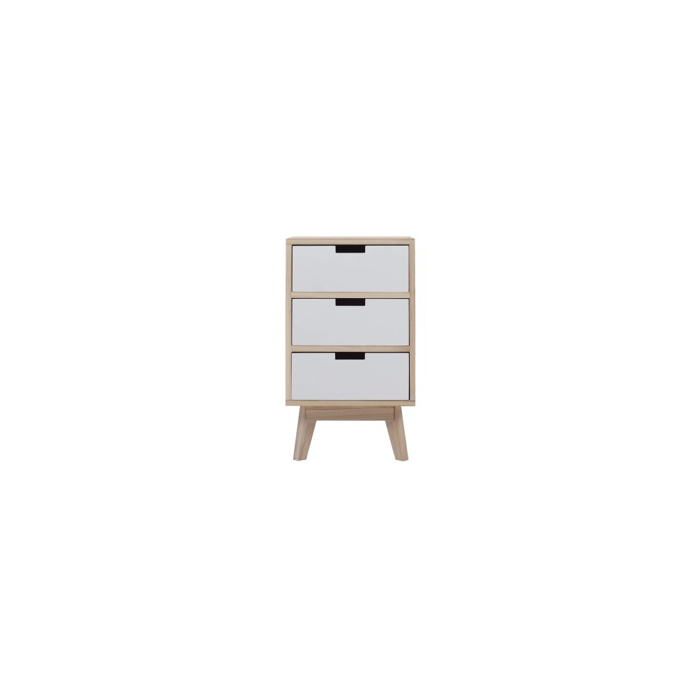 "STELLARIA" SCANDINAVIAN WOODEN CHEST OF DRAWERS WITH 3 DRAWERS