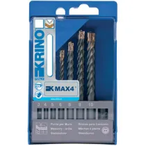 ASSORTIMENTO 6 PUNTE P/MURO 4 TAGLIENTI  4-10 MM