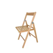 SEDIA PIEGHEVOLE IN LEGNO VERNICIATO NOCE (4