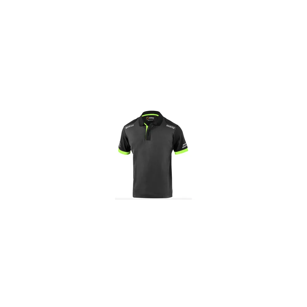 SPARCO POLO TOLEDO GREY GREEN TG M SPARCO POLO TOLEDO GREY GREEN TG M