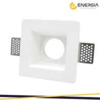 FARETTO IN GESSO 120X120MM QUADRATO GU10