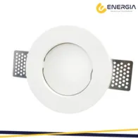 FARETTO INCASSO IN GESSO TONDO D.120 C/VETRO