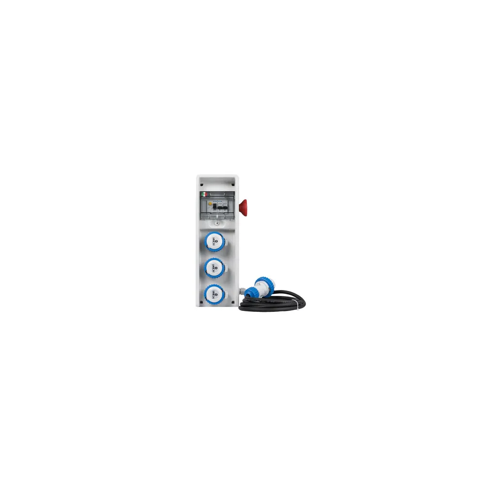 FME 74.128 QUADRO 3P CEE 220V IP65 C/PULS. EMERG FME 74.128 QUADRO 3P CEE 220V IP65 C/PULS. EMERG