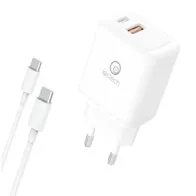 CARICATORE RAPIDO 30W 2 PRESE+CAVO USB-C / USB-C