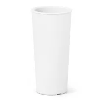 CACHEPOT SATURNO 85CM  BIANCO