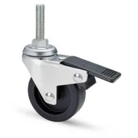 RUOTA MOBILE D 50 MM GOMMA 220BISB PERNO 8MAX30 C/FRENO (12