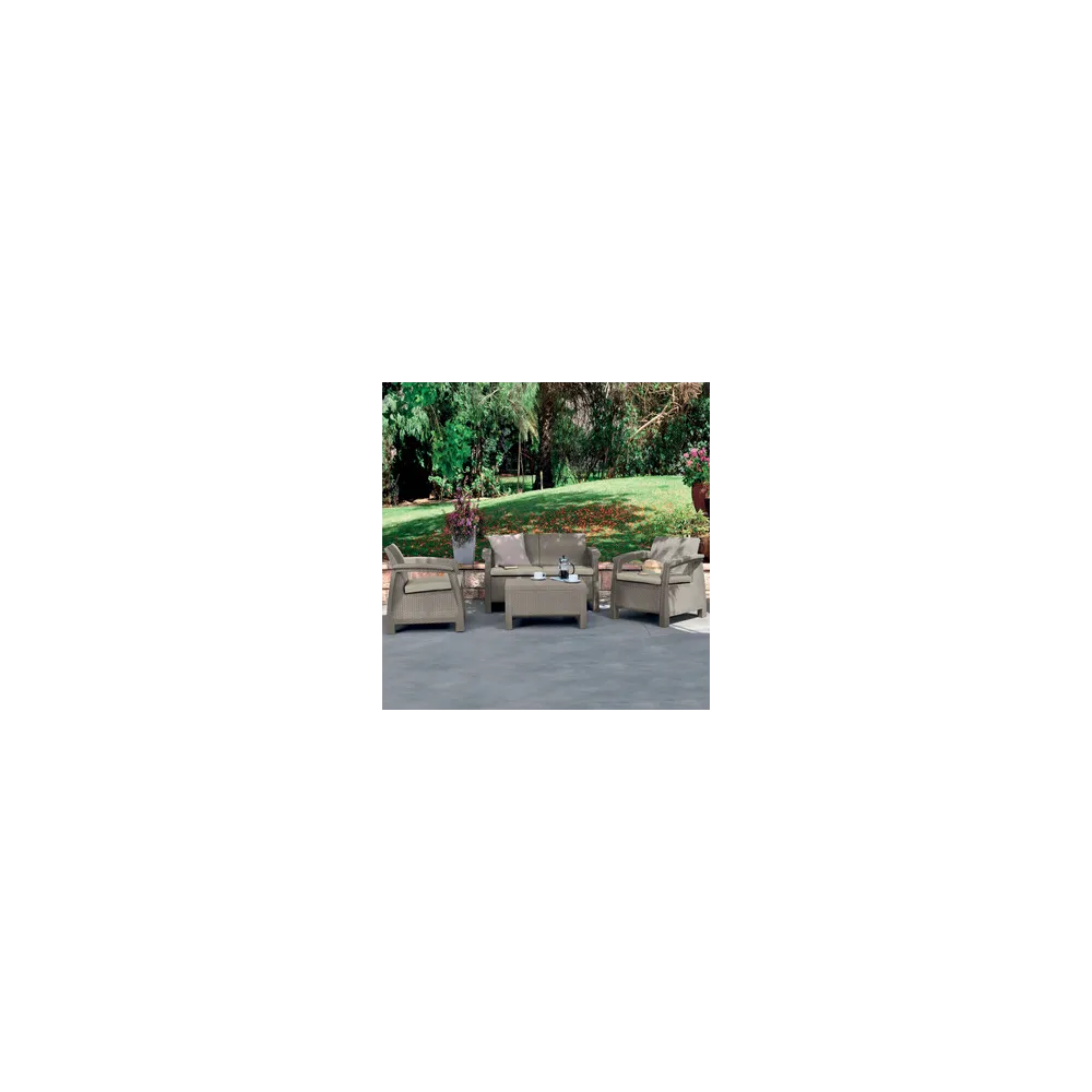 SALOTTO CORFU 4 PZ C/CUSCINI SABBIA SALOTTO CORFU 4 PZ C/CUSCINI SABBIA