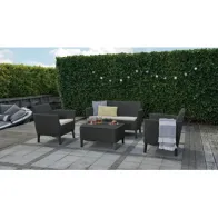 SALOTTO SALEMO 4 PZ C/CUSCINI ANTRACITE