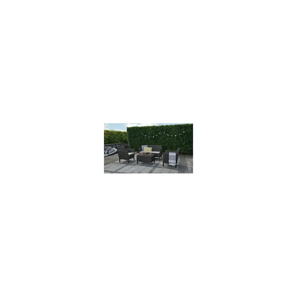 SALOTTO SALEMO 4 PZ C/CUSCINI ANTRACITE SALOTTO SALEMO 4 PZ C/CUSCINI ANTRACITE