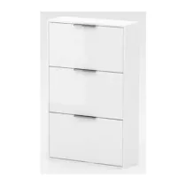 KIT SCARPIERA 3 RIBALTE 65X25X100 LACCATO BIANCO