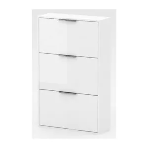 KIT SCARPIERA 3 RIBALTE 65X25X100 LACCATO BIANCO